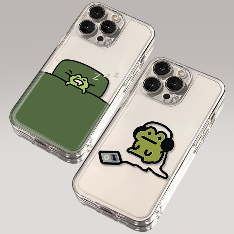 Cartoon Sleep Frog Phone Case  - đánh giá và giá Samsung Galaxy S24