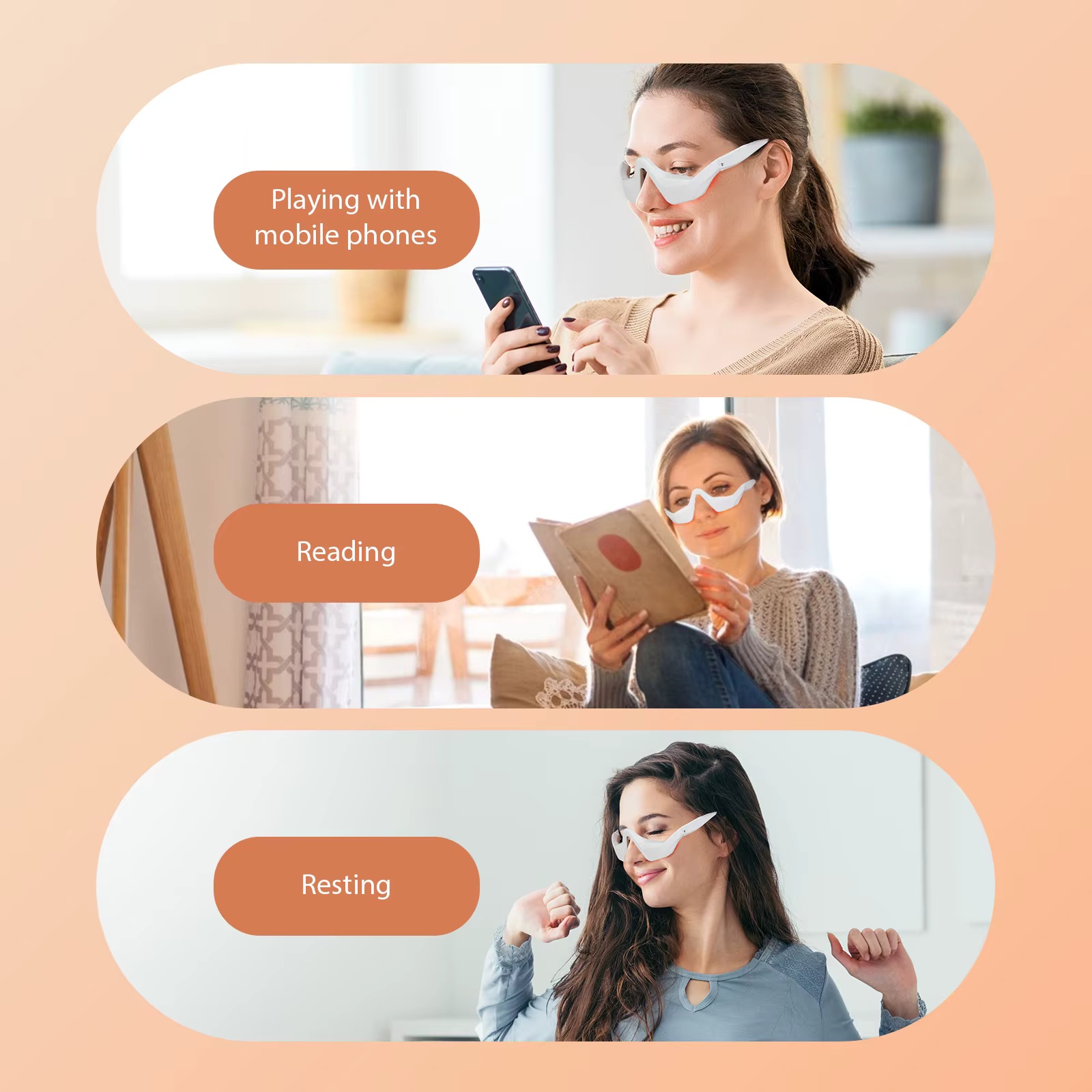EMS Red Light Eye Massager Gla - đánh giá và giá Light Therapy Glasses