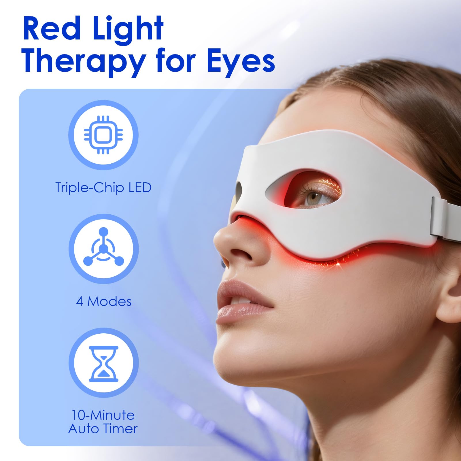 3D Red Light EMS Eye Massager  - đánh giá và giá Light Therapy Glasses